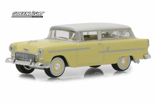 1955 Chevy Two-Ten Handyman, Yellow - Greenlight 29930A/48 - 1/64 scale Diecast Model Toy Car