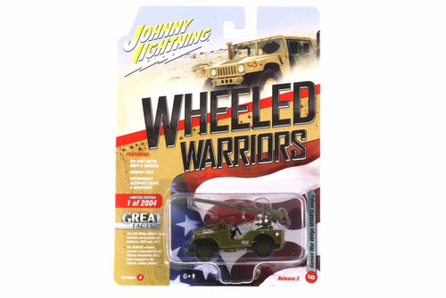 Korean War Willys M38A1C Jeep, Green - Johnny Lightning JLCP7272