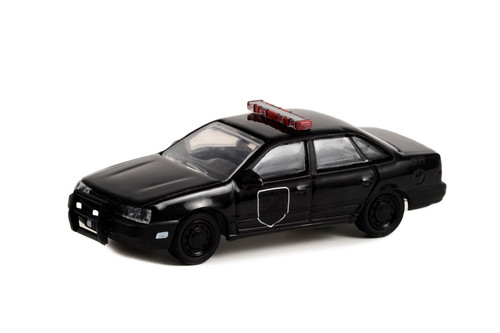 1988 Ford Taurus, Black - Greenlight 28110F/48 - 1/64 Scale Diecast Model Toy Car