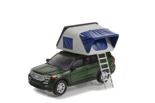 2022 Ford Explorer Limited w/ Rooftop Tent, Dark Green
