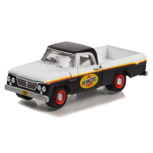 1964 Dodge D-100 Pickup w/ Toolbox, Pennzoil - Greenlight 35240A/48 - 1/64 scale Diecast Car