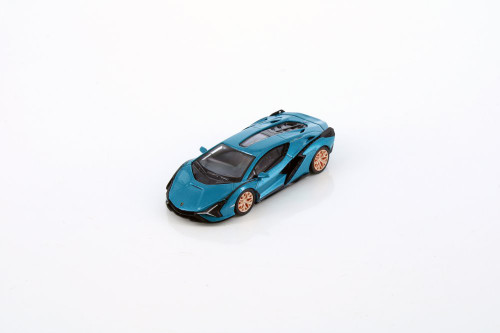 Lamborghini Sian FKP 37, Blue - Kinsmart H08 - 1/64 Scale Diecast Model Toy Car