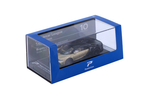 Bugatti Chiron Supersport, Gold - Kinsmart H10 - 1/64 Scale Diecast Model Toy Car
