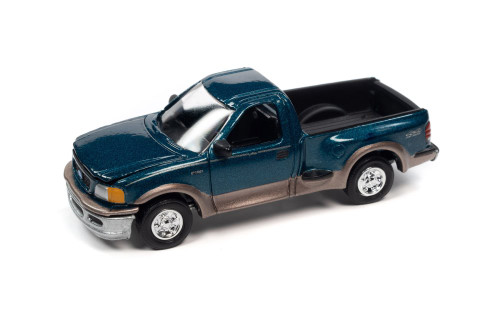 1997 Ford F-150 Pickup Truck, Blue - RC2 RCSP022/24 - 1/64 Scale Diecast Model Toy Car