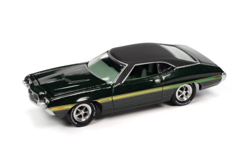 ixo Models Modellauto Ford Gran Torino Sport 1972 dunkelgrün metallic, Maßstab 1:18, Sammlerauto