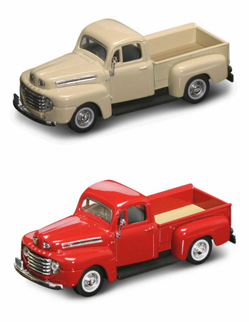 1948 Ford F-1 Pickup Truck Diecast Car Package - Two 1/43 Scale Diecast Model Cars