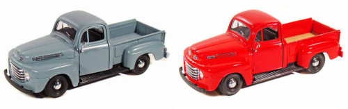 1948 Ford F-1 Pickup Truck, SET OF 2 -  Maisto 34935 - 1/24 Scale Diecast Model Toy Cars