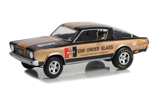 1966 Plymouth Barracuda - Hurst HEMI, Gold/Black - Greenlight