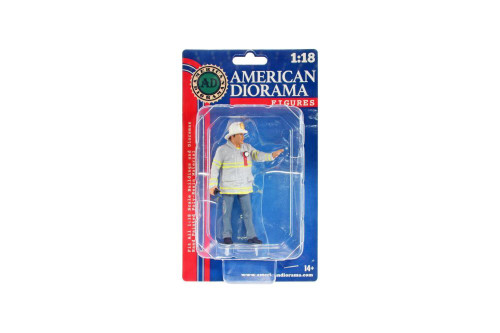 Firefighters - Fire Captain - American Diorama 76318 - 1/18 Scale Figurine - Diorama Accessory