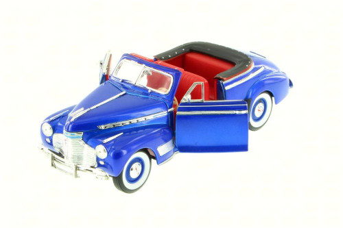 1941 Chevy Special Deluxe Convertible, Blue - Welly 22411WBU - 1