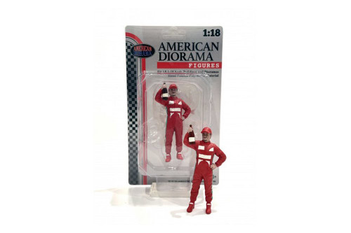 Racing Legends - The 2000s Driver B, Red - American Diorama 76358