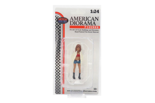 Hip Hop Girls Figure 3, White - American Diorama 24103 - 1/24 Scale Figurine - Diorama Accessory