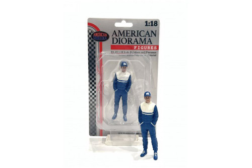 Racing Legends - The 90s Driver A, Blue - American Diorama 76355 - 1/18 Scale Figurine