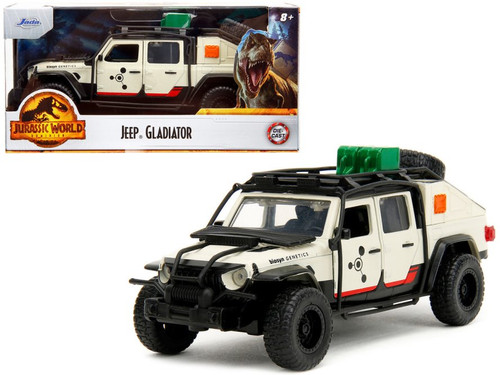 2020 Jeep Gladiator Pickup, Jurassic World - Jada Toys 34465/24 - 1/32 Scale Diecast Car