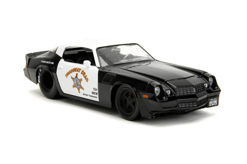 1979 Chevy Camaro Z28 "Highway Drag" Police, Black - Jada Toys 34203/4 - 1/24 Scale Diecast  Car