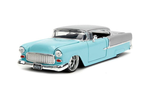 1955 Chevy Bel Air, Light Blue - Jada Toys 34207/4 - 1/24 Scale
