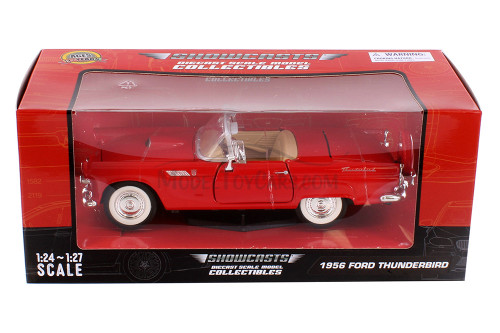 1956 Ford Thunderbird Convertible, Red - Showcasts 77215R - 1/24