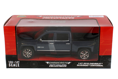 2018 Chevy Silverado Centennial Edition, Blue - Showcasts 71353BU - 1/27 Scale Diecast Car