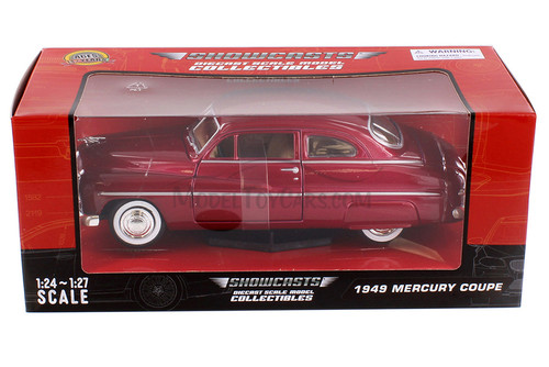 1949 Mercury Coupe, Red - Showcasts 77225R - 1/24 Scale Diecast Model Toy Car