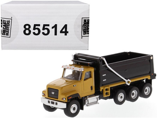 Caterpillar CT681 Dump Truck, Yellow - Diecast Masters 85514 - 1/87 scale Diecast Vehicle Replica