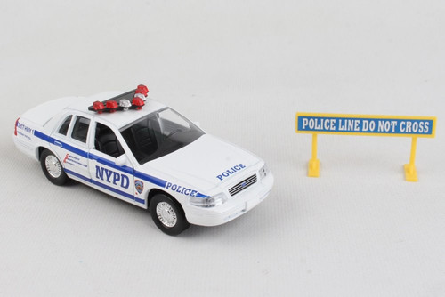 NYPD Police Car Set , White - Daron RT8973 - Diecast Model Toy Car