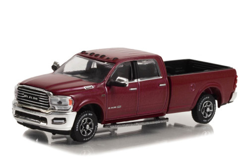2022 Dodge Ram 3500 Limited Longhorn, Red - Greenlight 68010F/48 - 1/64 Scale Diecast Model Toy Car