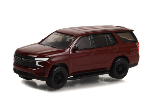2022 Chevy Tahoe RST, Burgundy - Greenlight 68010B/48 - 1/64 Scale Diecast Model Toy Car
