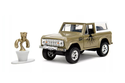 1973 Ford Bronco w/Groot Figure, Guardians of the Galaxy - Jada Toys 34415 - 1/32 Scale Diecast Car