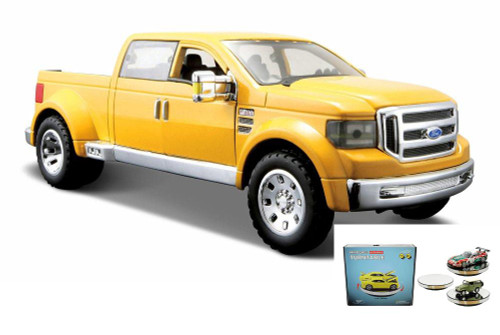 Diecast Car w/Rotary Turntable - Ford Mighty F350 Super Duty Pick-up - 1/31 Scale Diecast Car