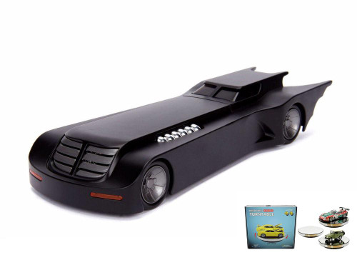 Diecast Car w/Display Turntable - Batmobile Animated Series, Batmobile - 1/24 scale Diecast Car