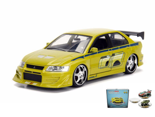 Diecast Car w/Display Turntable - Mitsubishi Lancer Evolution VII, 99788/4 - 1/24 scale Diecast Car