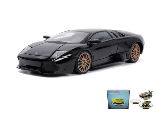 Diecast Car w/Display Turntable - Lamborghini Murcielago Jada Toys - 1/24 scale Diecast Car