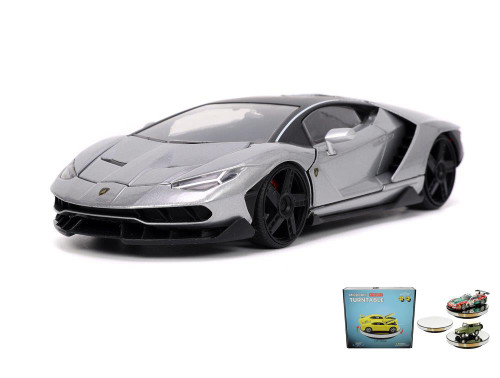 Diecast Car w/Display Turntable - Lamborghini Centenario, Jada Toys 32277 - 1/24 scale Diecast Car