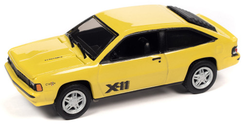 1981 Chevy Citation X-11, Bright Yellow - Johnny Lightning JLCG030/48B - 1/64 Scale Diecast Car