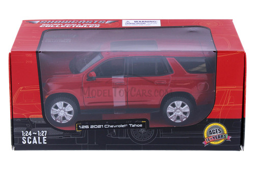 2021 Chevy Tahoe, Red - Showcasts 38533R - 1/26 Scale Diecast Model Toy Car