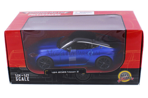 2023 Nissan Z, Blue w/Black Roof - Showcasts 38904BU - 1/24 Scale