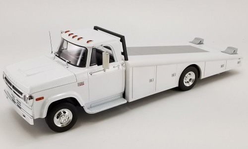 1970 Dodge D-300 Ramp Truck, White - Acme A1801911 - 1/18 scale