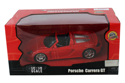 Porsche Carrera GT, Red - Showcasts 68242R - 1/24 Scale Diecast Model Toy Car