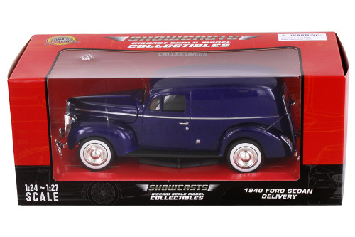 1940 Ford Sedan Delivery Hardtop, Purple - Showcasts 77250PR - 1/24 Scale Diecast Model Toy Car
