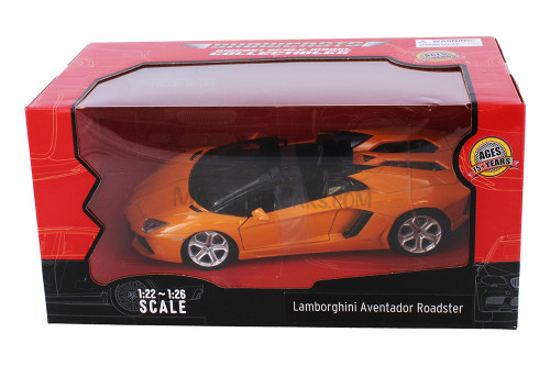 Lamborghini Aventador LP700-4 Roadster, Orange - Showcasts 68274OR - 1/24 Scale Diecast Model Car