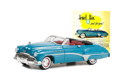 1949 Buick Roadmaster, Blue - Greenlight 39110A/48 - 1/64 Scale Diecast Model Toy Car