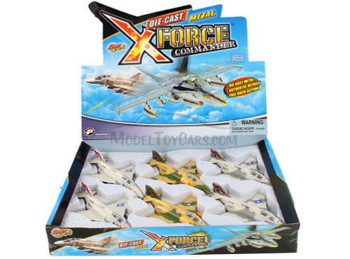 X Force Commander F-4 Phantom USS Midway Jet - Showcasts 51310 - 7 Inch Scale Set of 6 Model Planes