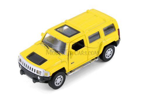 Hummer H3, Yellow - Showcasts 67401D - 1/43 Scale Diecast Model Toy Car