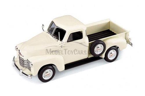 1953 Chevy 3100 Pickup Truck, Cream - Welly 22087 - 1/24 scale