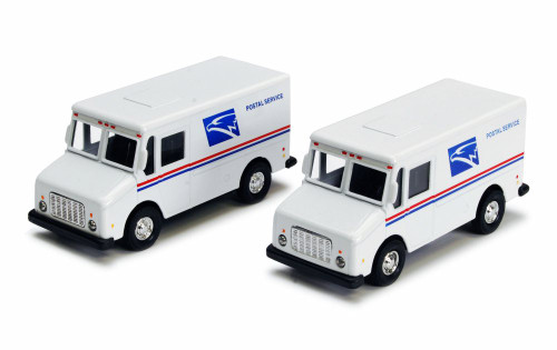 USPS Mail Truck, White - Showcasts 2101D - 4.5 Inch Scale Diecast Model Replica