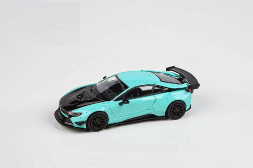 Liberty Walk BMW i8, Peppermint Green /Black - Paragon PA55143GN - 1/64 scale Diecast Model Toy Car