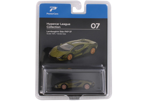 Lamborghini Sian FKP 37, Verde Gea Green - Kinsmart H07B - 1/64 Scale Diecast Model Toy Car