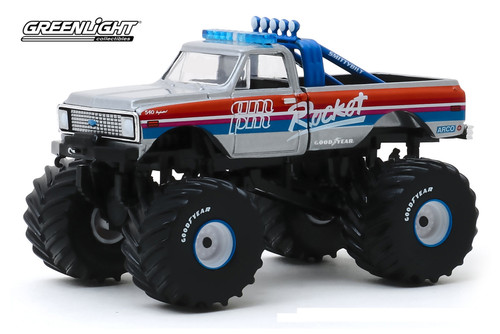 1972 Chevy K-100 Monster Truck, Kings of Crunch - Rocket - Greenlight 49060A/48 - 1/64 Diecast Car