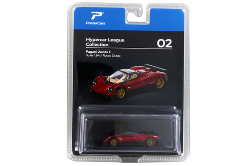Pagani Zonda F, Rosso Dubai Red - Kinsmart H02B - 1/64 Scale Diecast Model Toy Car