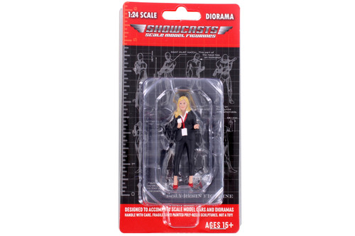 On Air Figure 1, Show Interviewer, Black - Showcasts AD-24401 - 1/24 Scale Figurine